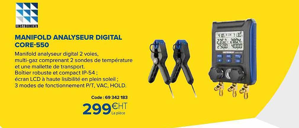 manifold analyseur digital core-550