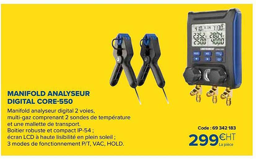 manifold analyseur digital core-550