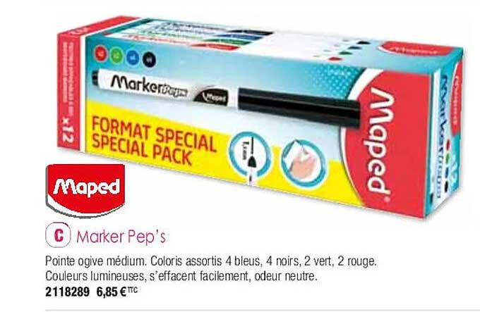 marker pep's maped