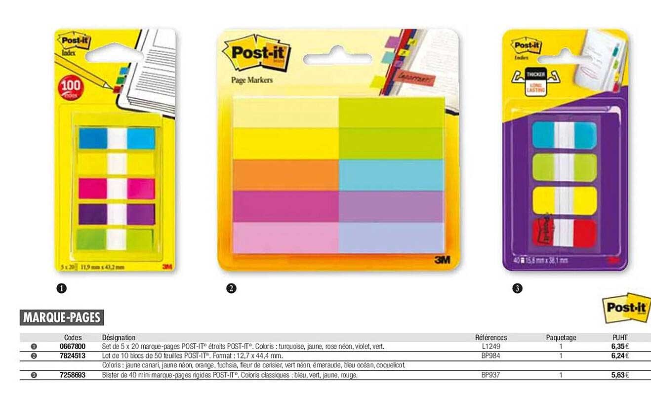 Marque-pages Post-it