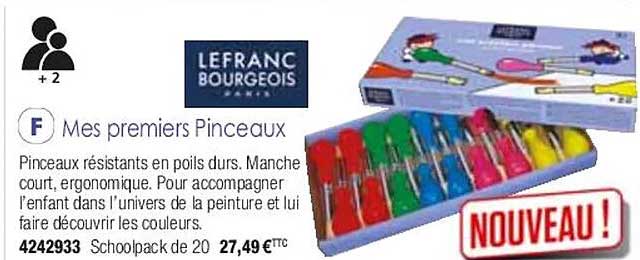 mes premiers pinceaux lefranc bourgeois