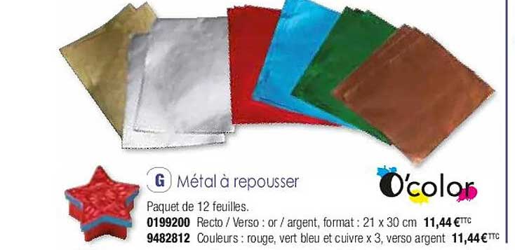 métal à repousser o'color