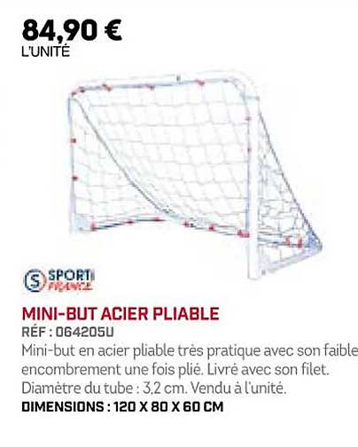 mini-but acier pliable sporti france