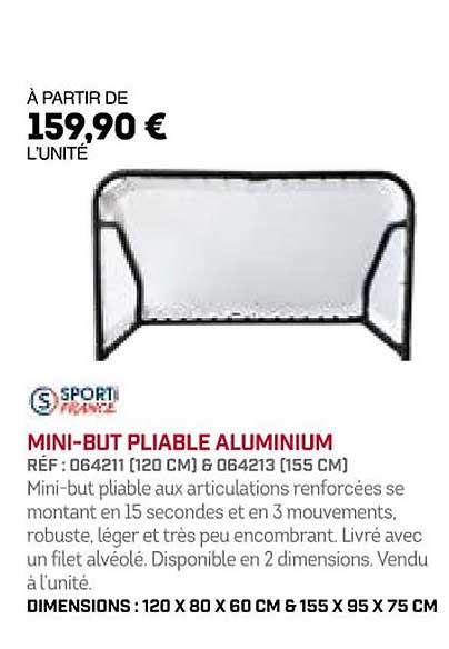 mini-but pliable aluminium sporti france