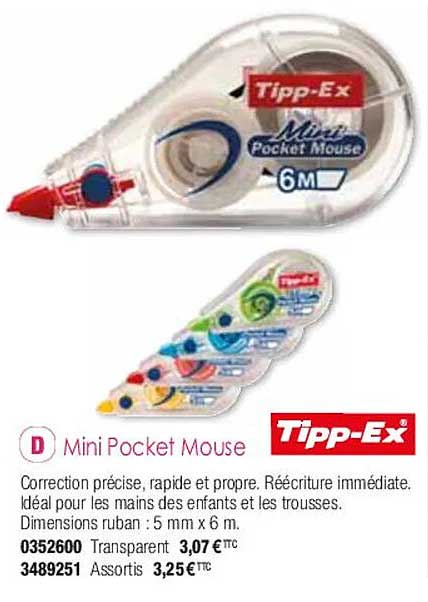 mini pocket mouse tipp-ex