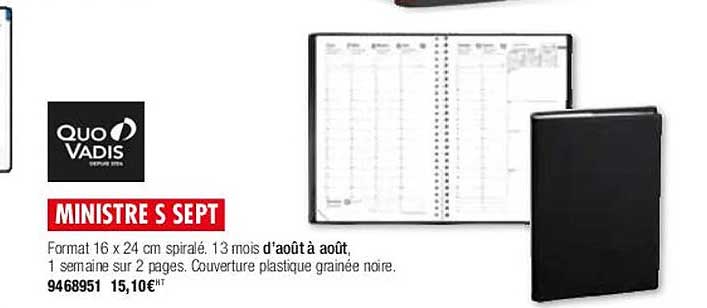 ministre s sept quo vadis