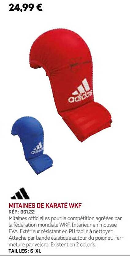 mitaines de karaté wkf