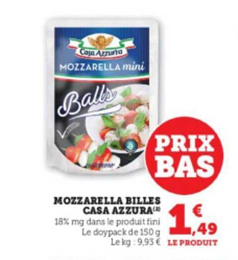 mozzarella billes casa azzura