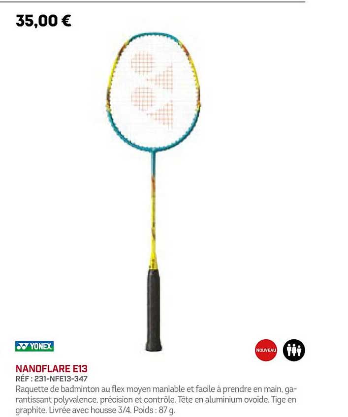 nanoflare e13 yonex