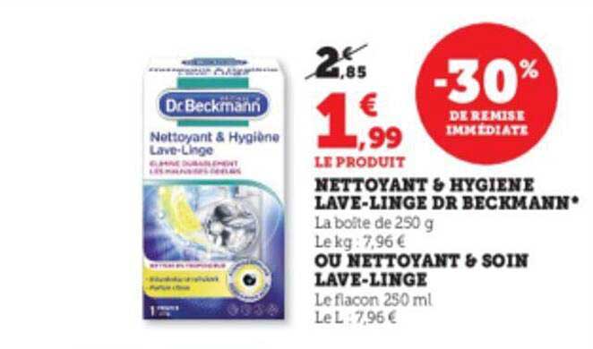 Nettoyant & Hygiène Lave-linge Dr Beckmann Ou Nettoyant & Soin Lave-linge