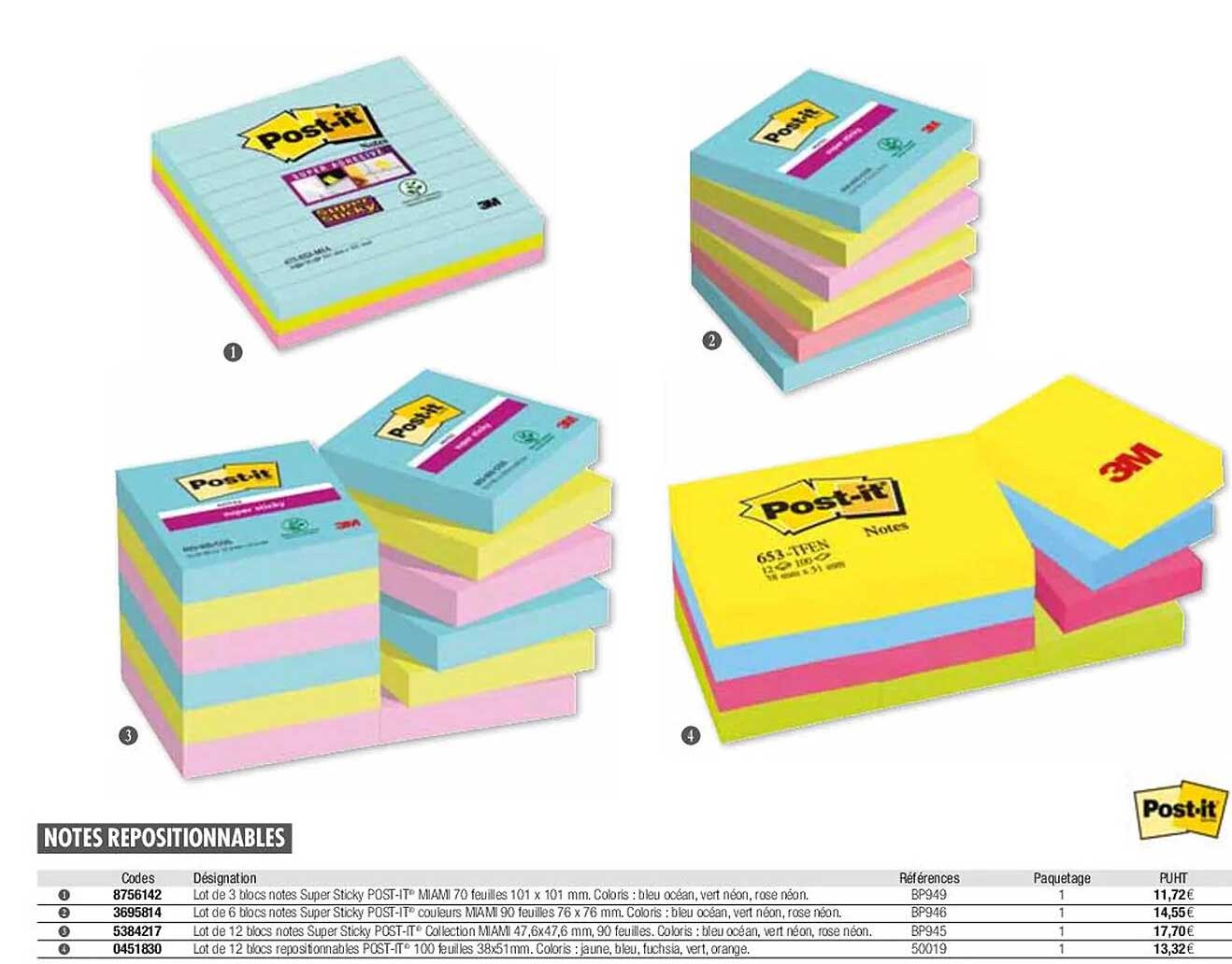 notes repositionnables post-it