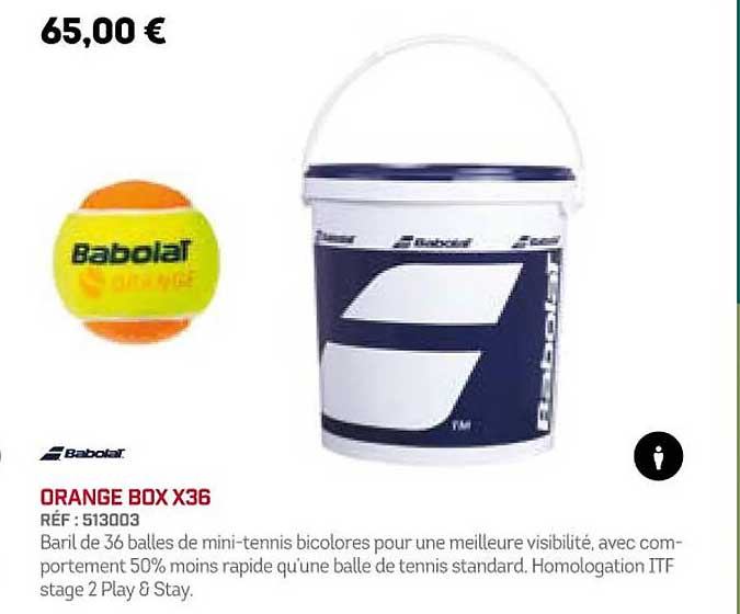 orange box x36 babolat