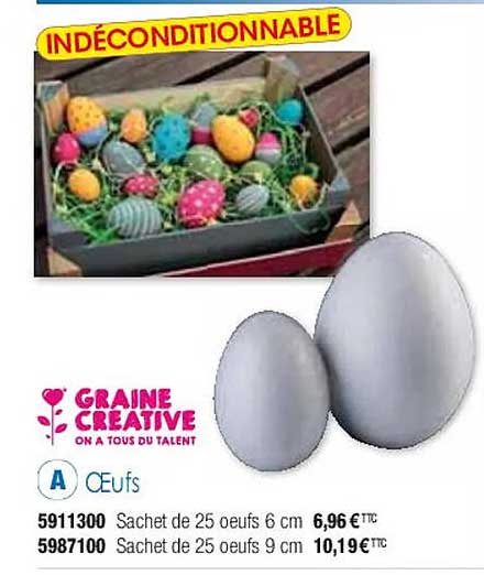 œufs graine créative