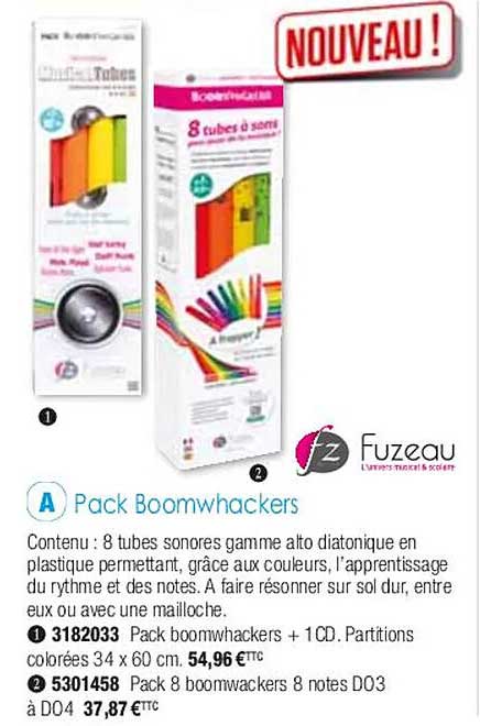 pack boomwhackers fuzeau