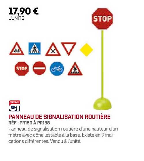 panneau de signalisation routière
