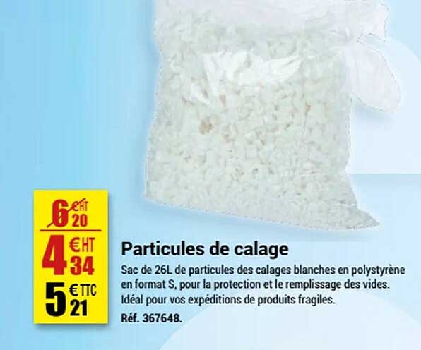 particules de calage