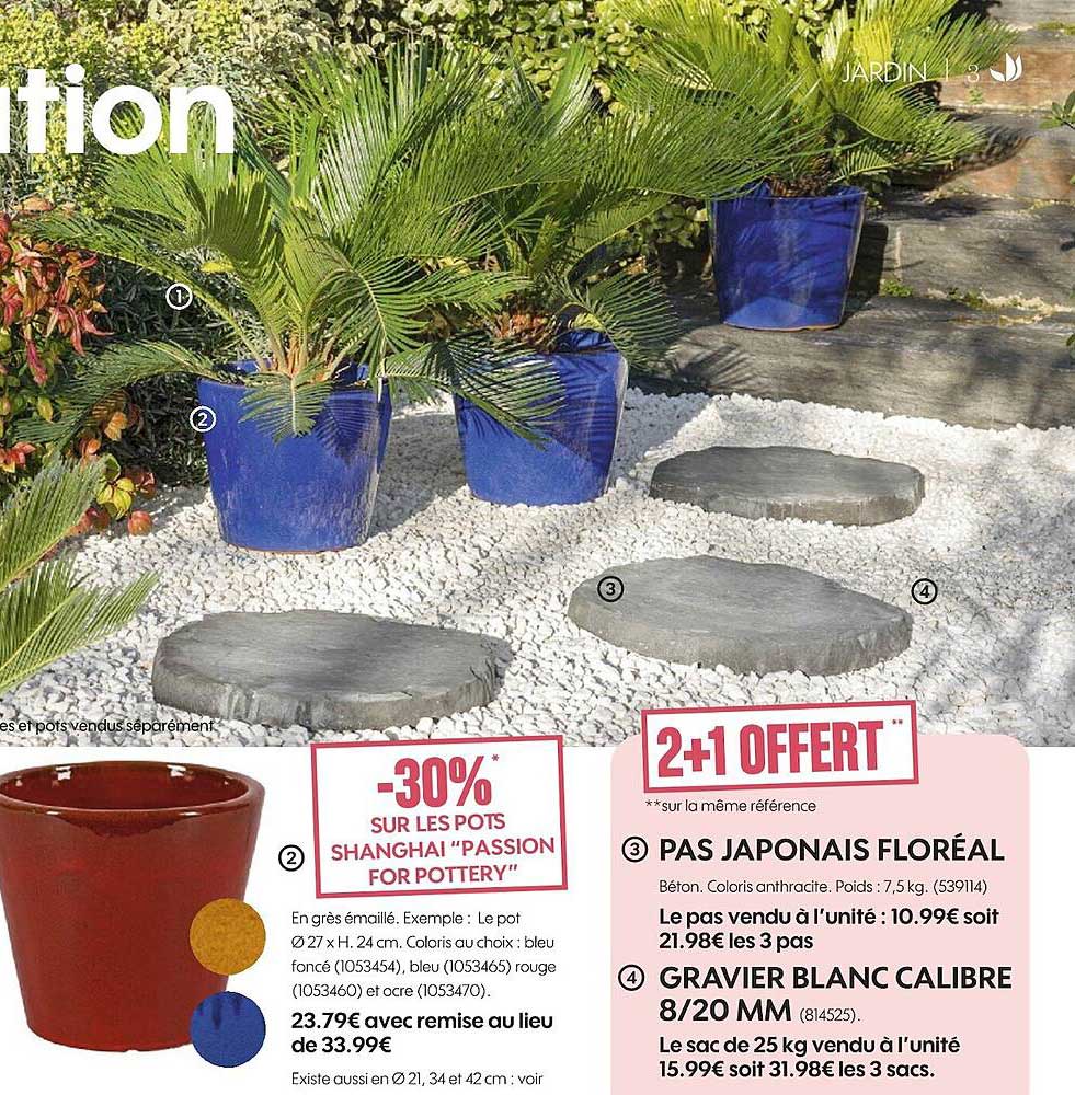 pas japonais floréal ou gravier blanc calibre 8-20 mm