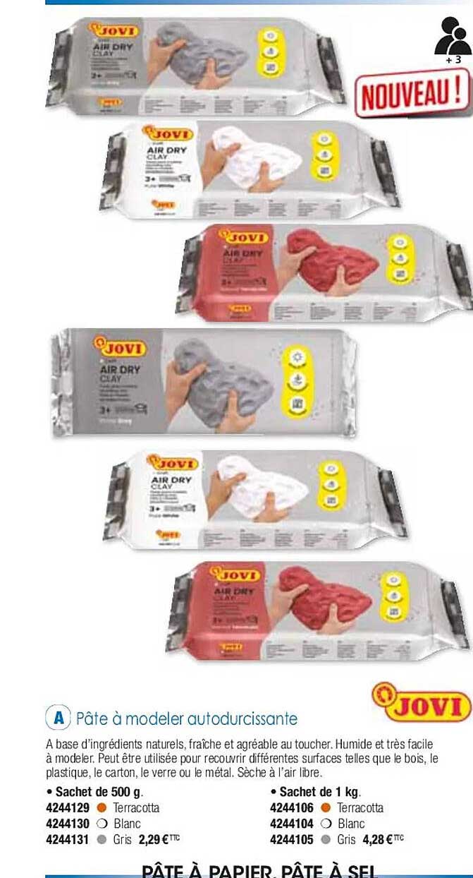 Pâte à Modeler Autodurcissante Jovi