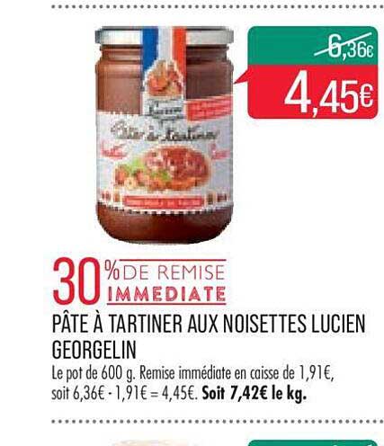 Pâte à Tartiner Aux Noisettes Lucien Georgelin