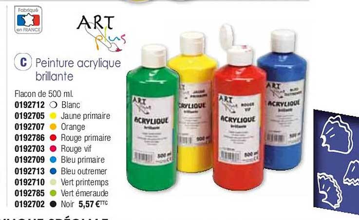 peinture acrylique brillante art plus