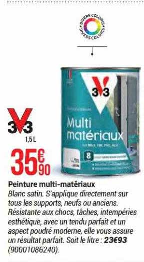 peinture multi-matériaux 3v3