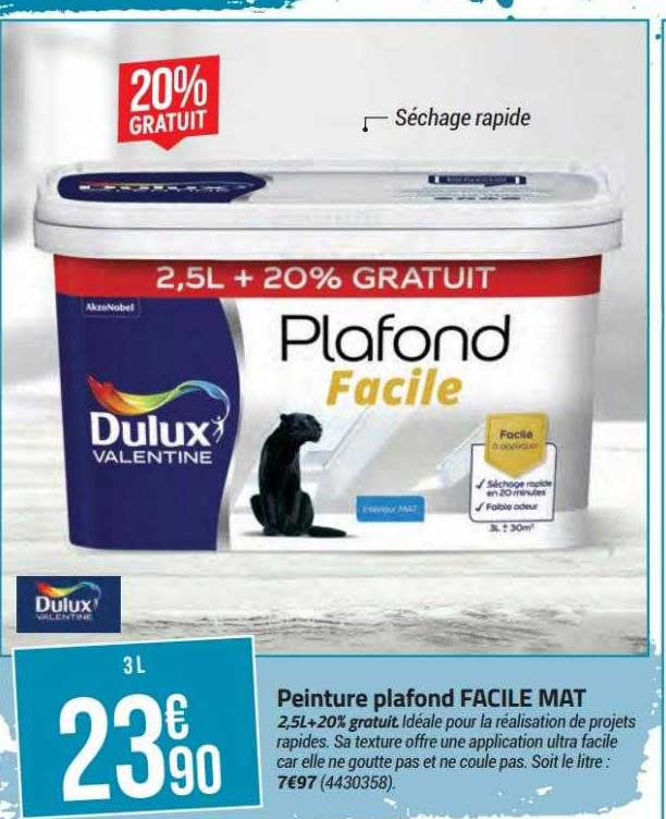 Peinture Plafond Facile Mat Dulux