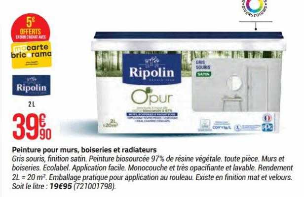 peinture pour murs, boiseries et radiateurs