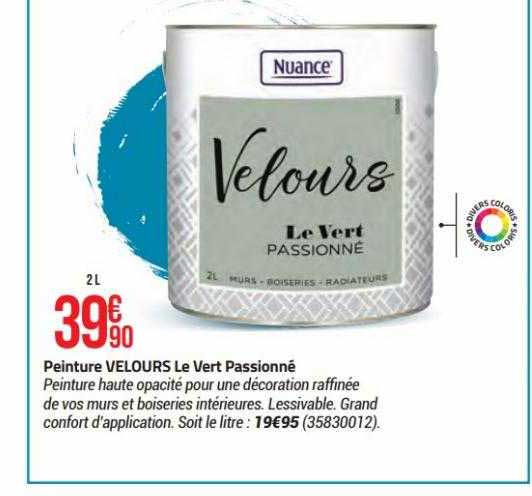 peinture velours le vert passioné