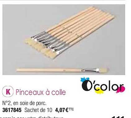 pinceaux à colle o'color