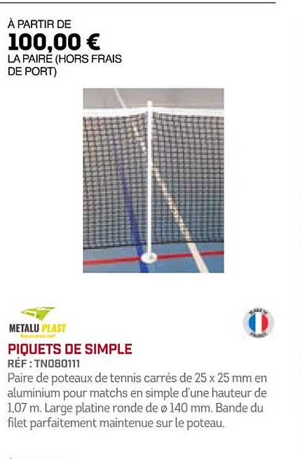 piquets de simple metalu plast