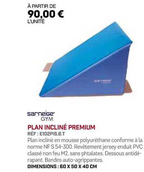 plan incliné premium sarneige gym