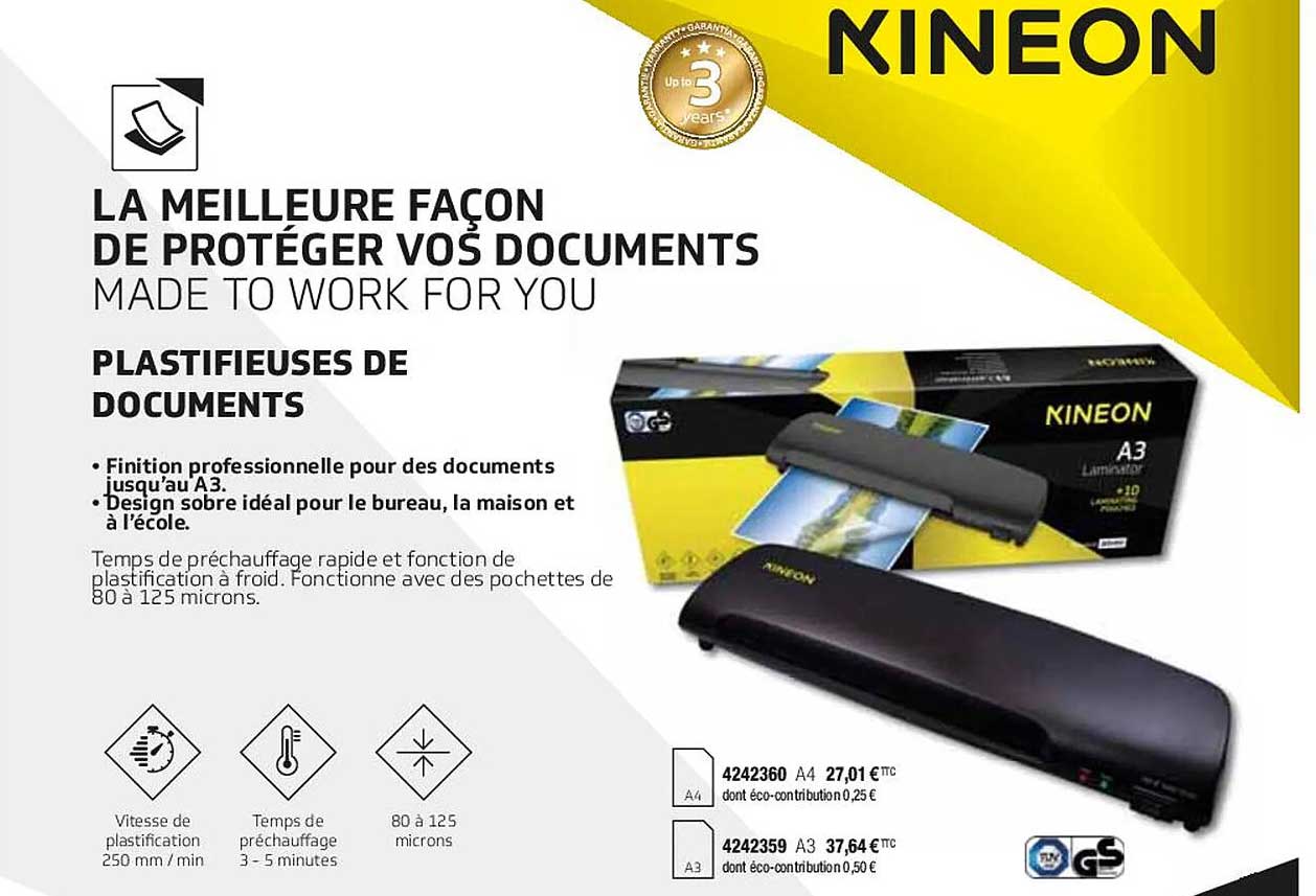 plastifieuses de documents