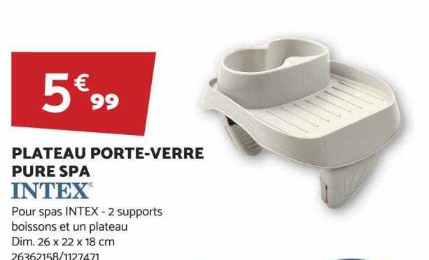 plateau porte-verre pure spa intex