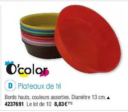 plateaux de tri o'color