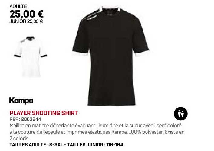 player shooting shirt kempa