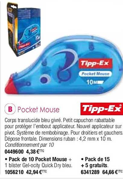 pocket mouse tipp-ex