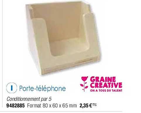 porte-téléphone graine créative