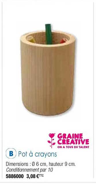 pot à crayons graine créative