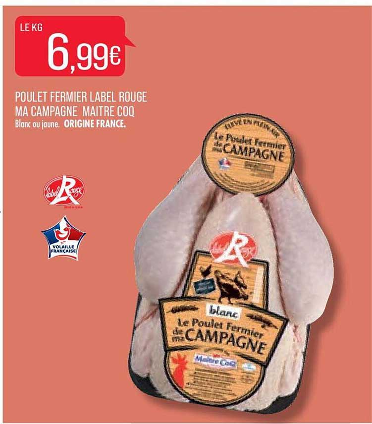Poulet Fermier Label Rouge Ma Campagne Maître Coq