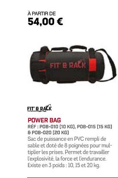 power bag fit' & rack