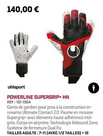 powerline supergrip+ hn uhlsport
