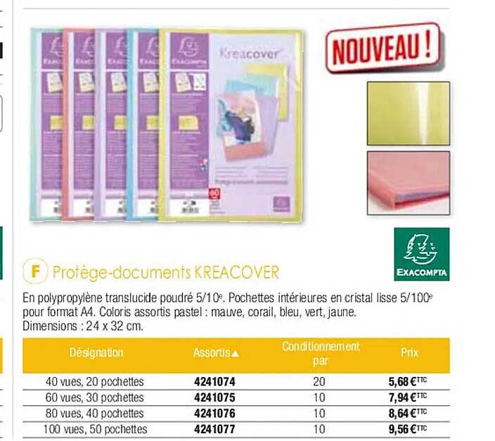 protège-documents kreacover