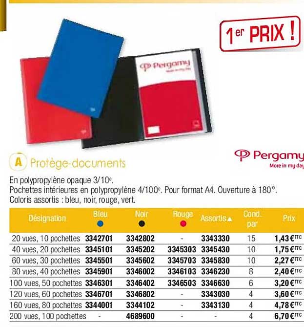 protège-documents pergamy