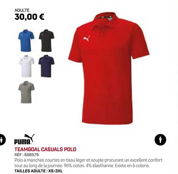 puma teamgoal casuals polo