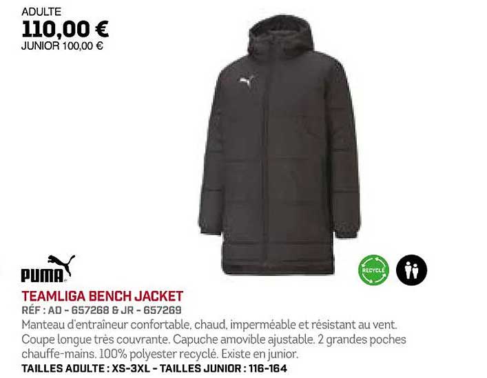 puma teamliga bench jacket