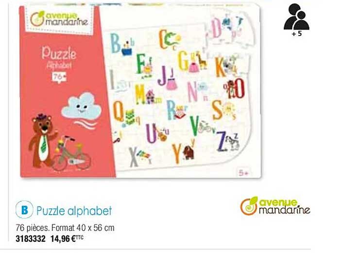 puzzle alphabet avenue mandarine