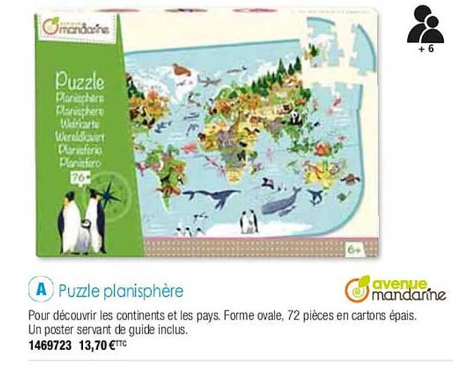 puzzle planisphère avenue mandarine