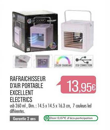 rafraîchisseur d'air portable excellent electrics