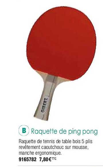 raquette de ping pong