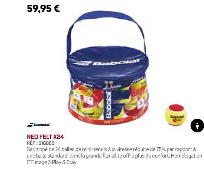 Red Felt X24 Babolat